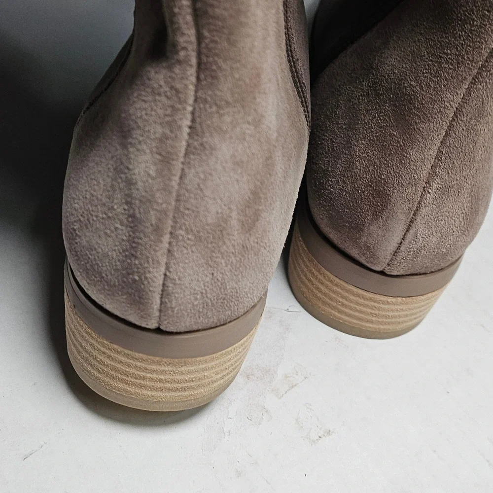 Sole Society Sonoma Over The‎ Knee Boots Women's Size 6 Mushroom Suede Size Zip